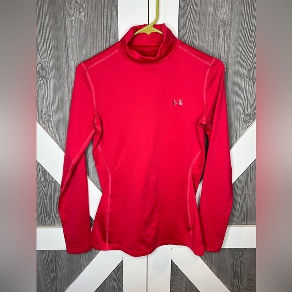 D12.6 LIKE NEW Under Armour Cold Gear Fitted Long Sleeve Turtleneck Med - Picture 1 of 6